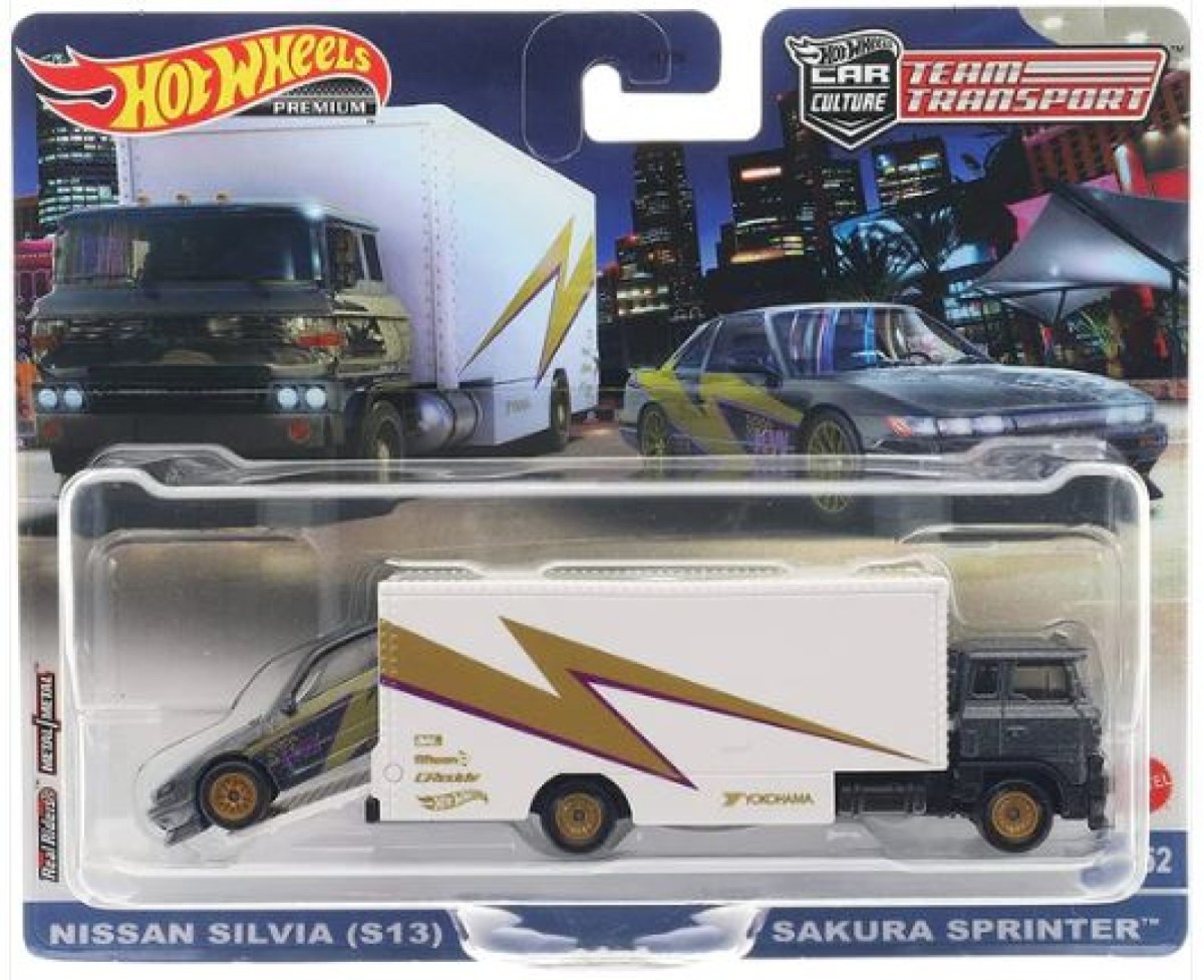 Hot Wheels Premium Car Culture Team Transport Nissan Silvia S