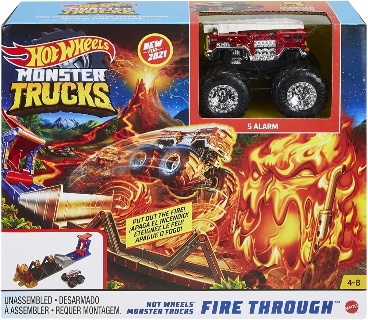 monster truck playset hot wheels