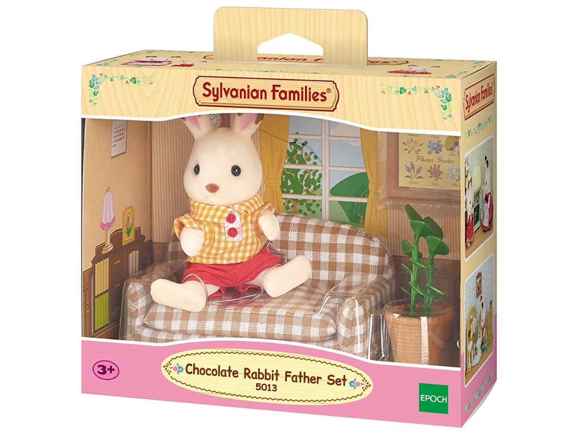 sylvanian families chocolate rabbit brother set