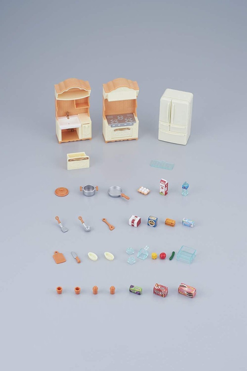 sylvanian families kitchen play set