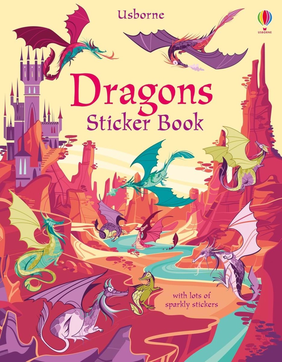 Usborne Dragons Sticker Book Argosy Toys