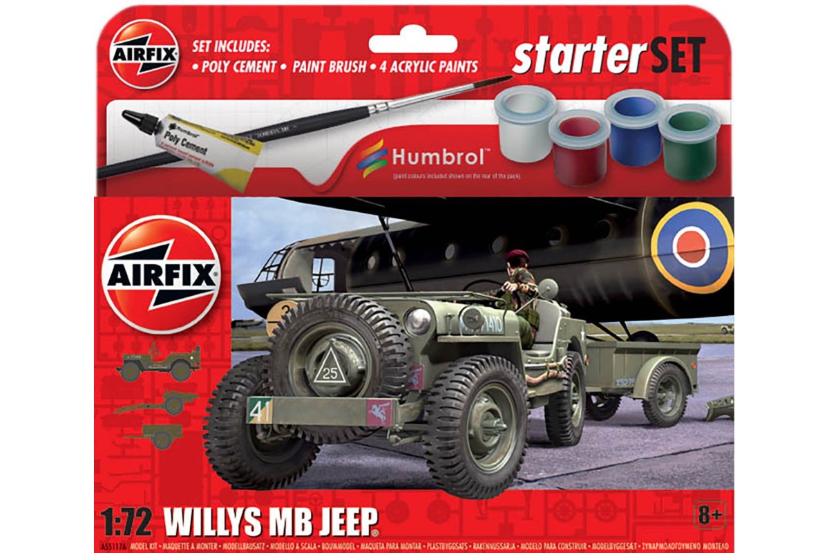 Airfix Willys Jeep gift set A55117 