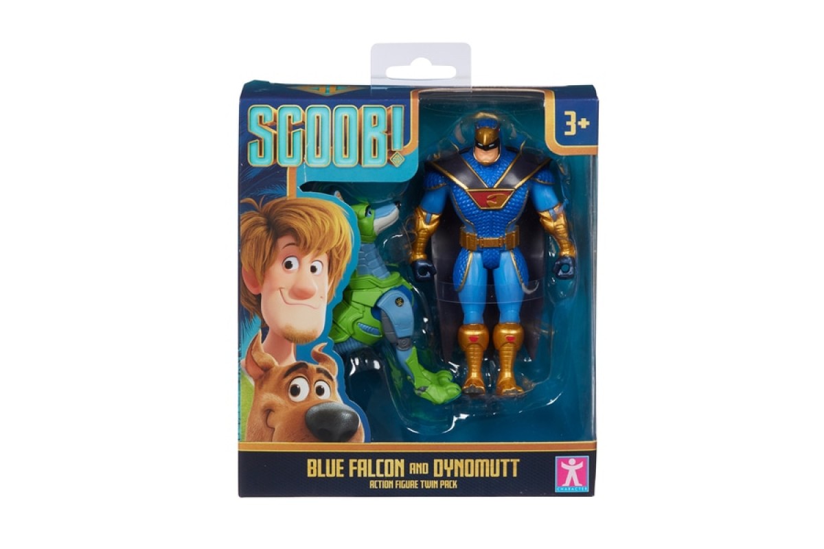 Scoob Action Figure Twin Pack Blue Falcon And Dynomutt