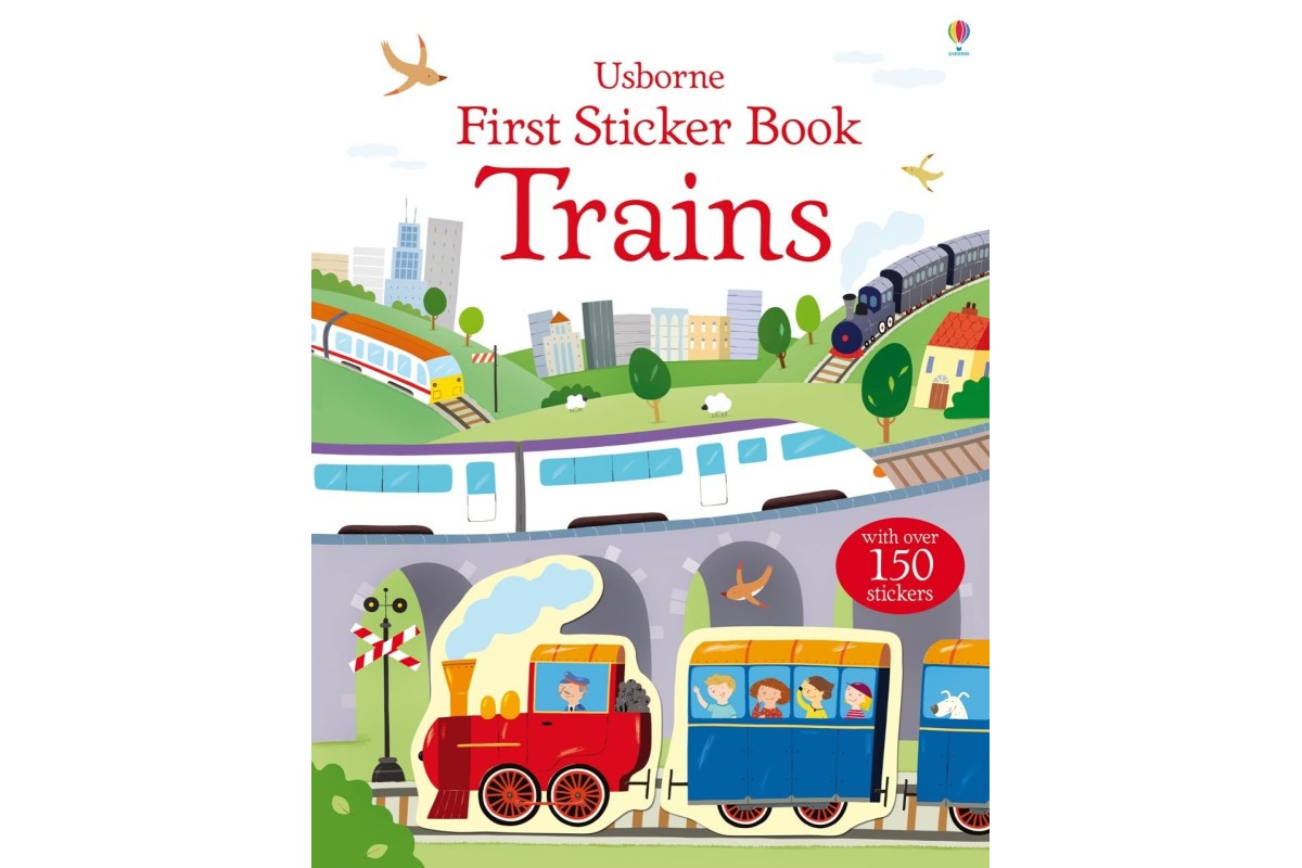 Usborne First Sticker Book Trains - ArgosyToys.co.uk