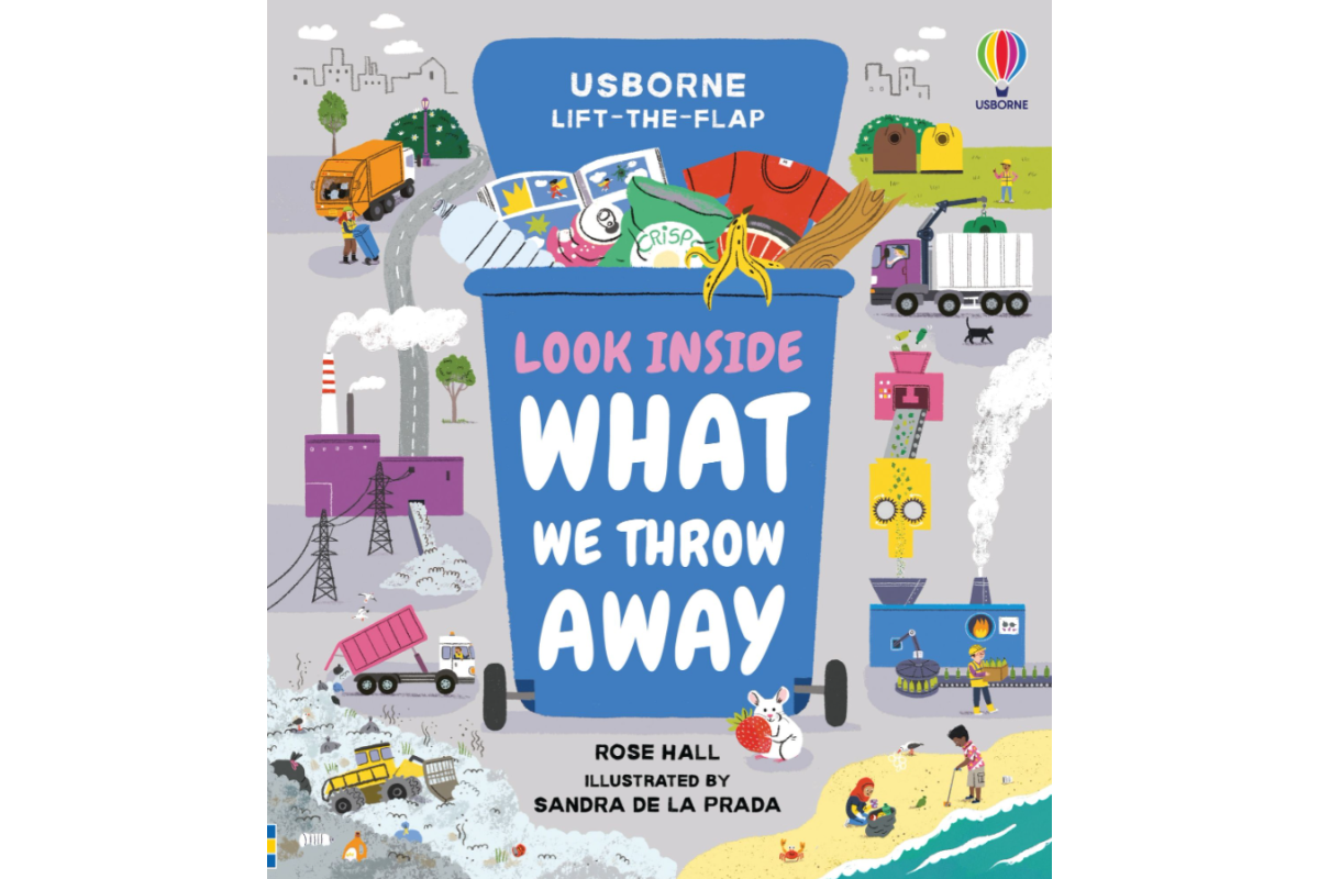 Usborne Lift The Flap Look Inside What We Throw Away Book ArgosyToys