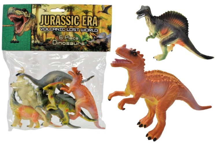 Jurassic Era Volcanic Lost World 6 Pack TY3719 - ArgosyToys.co.uk