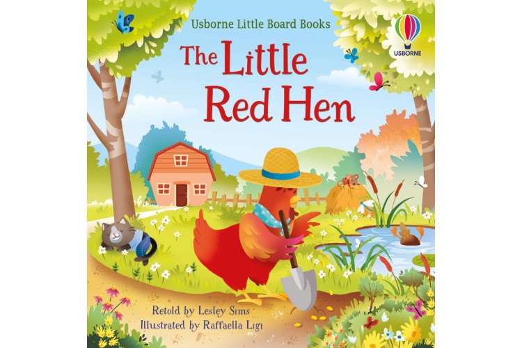 Usborne Little Board Book The Little Red Hen - ArgosyToys.co.uk