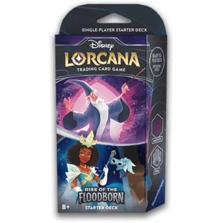 Disney Lorcana Rise of the Floodborn Starter Deck - Merlin and Tiana 110982391