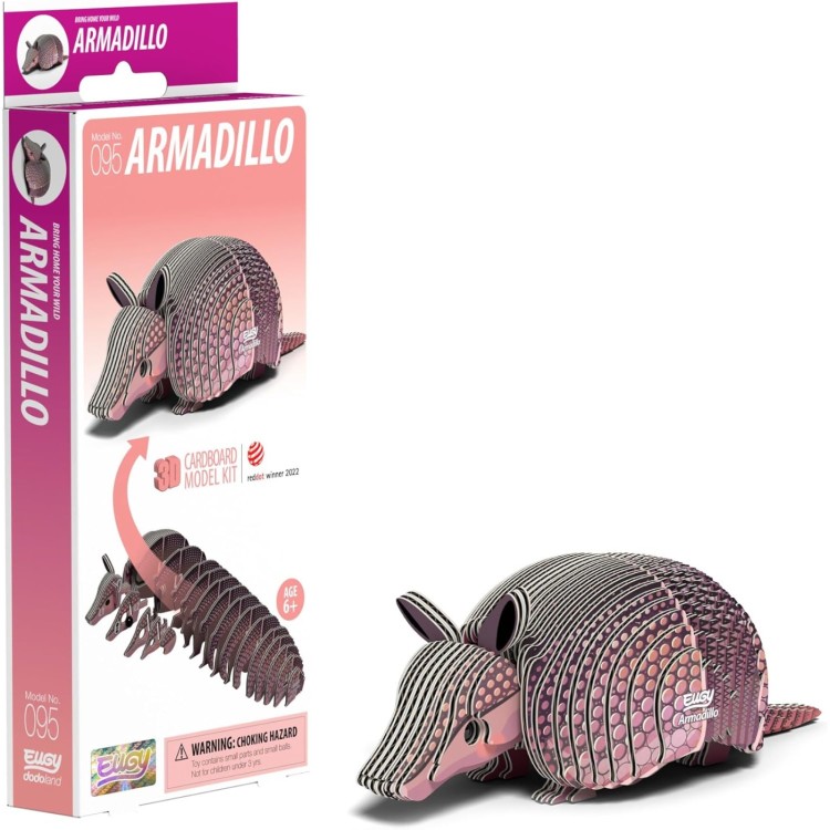 Eugy 3D Cardboard Model Kit - 095 Armadillo