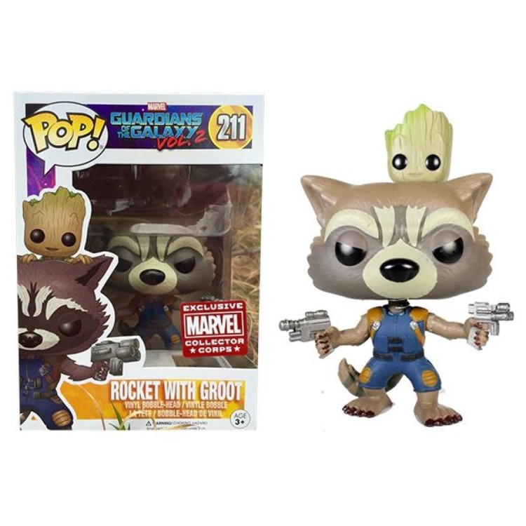 rocket and groot pop vinyl