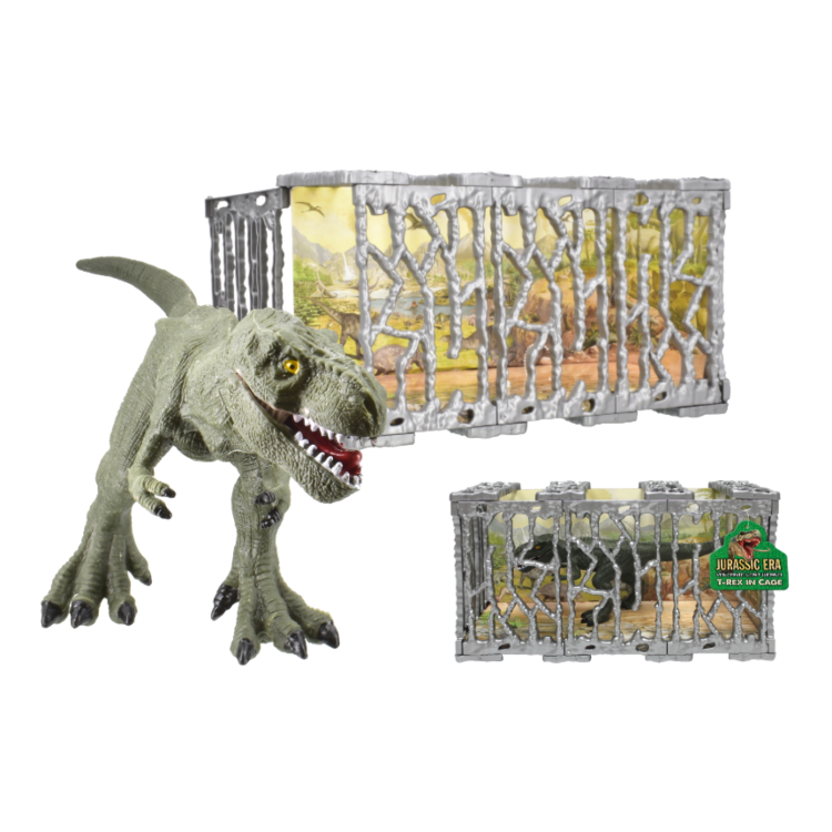 Jurassic Era Volcanic Lost World T-Rex In A Cage TY7948