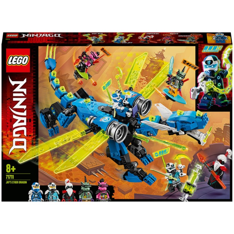 Lego 71711 Ninjago Jay's Cyber Dragon - Argosy Toys