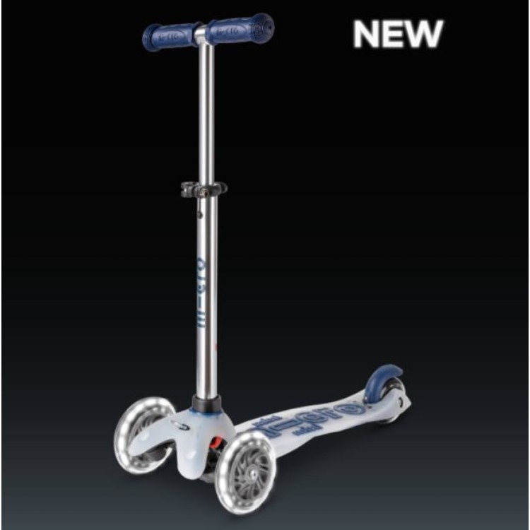 Micro Scooter Mini Deluxe Flux Blue LED MMD204 - in store or click and collect only from our shop in Westcliff on Sea, Essex