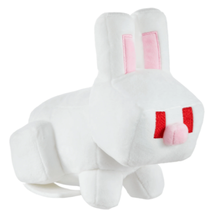 Minecraft 8 Basic Plush White Rabbit