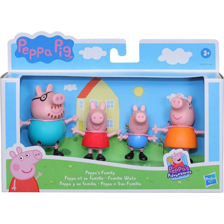 Peppa Pig Family 4 Figure Pack Peppa s Family Hasbro F2171 ArgosyToys