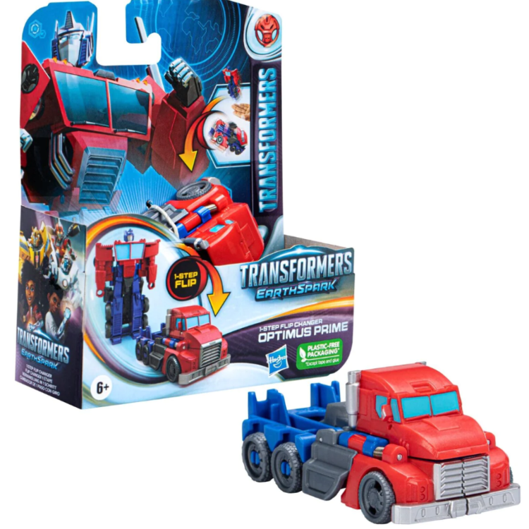 Transformers Earthspark 1 Step Flip Changer - Optimus Prime F6716/F6229 ...